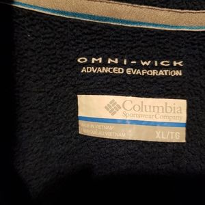 Columbia Mens XL 1/4 Zip Shirt Omni-wick